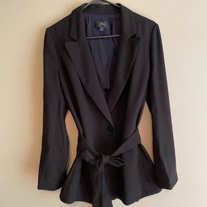 J. Crew formal blazer with belt and piping detail size M